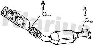 KLARIUS KLARIUS 321690 Exhaust Catalytic Converter Fits Mini Mini 