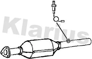Exhaust Catalytic Converter Fits Seat Skoda Vw Golf Leon Octavia Toledo