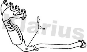 Exhaust Catalytic Converter Fits Fiat Stilo