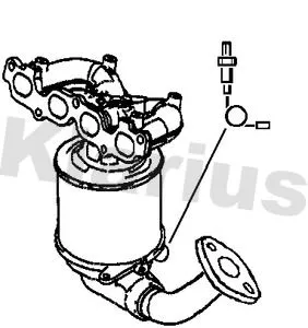 Exhaust Catalytic Converter Fits Ford Fiesta Fusion
