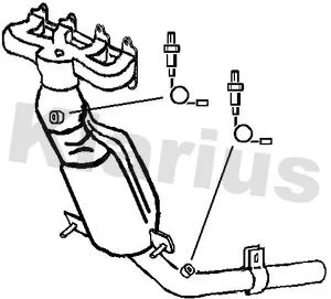 Exhaust Catalytic Converter Fits Fiat Panda