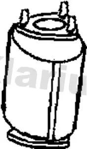 Exhaust Catalytic Converter Fits Chevrolet Daewoo Rezzo