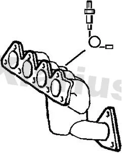 Exhaust Catalytic Converter Fits Renault Laguna Megane