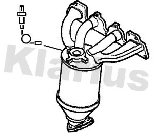 Exhaust Catalytic Converter Fits Opel Vauxhall Astra Meriva Zafira Zafira / Zafira Family