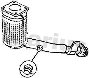 Exhaust Catalytic Converter Fits Peugeot 206