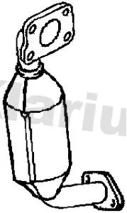 Exhaust Catalytic Converter Fits Nissan Renault Clio Kangoo Kubistar Laguna Megane Micra Scénic Trafic Ii