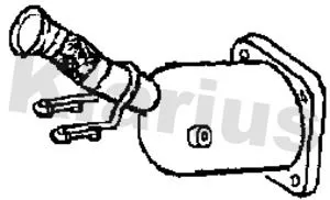 Exhaust Catalytic Converter Fits Citroën Peugeot 407 C5