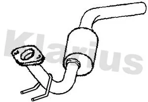 Exhaust Catalytic Converter Fits Mercedes-benz V-class Vito