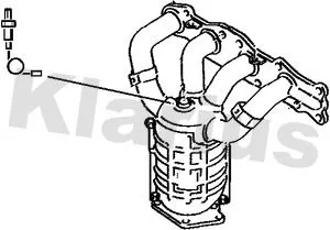 Exhaust Catalytic Converter Fits Suzuki Baleno Ignis