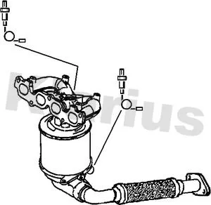 Exhaust Catalytic Converter Fits Ford Ka Ka Van