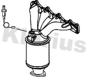 Exhaust Catalytic Converter Fits Opel Vauxhall Signum Vectra