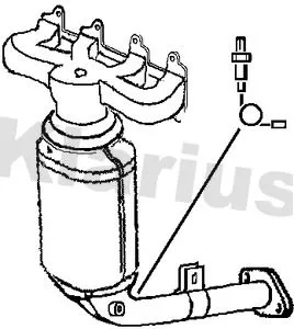 Exhaust Catalytic Converter Fits Fiat Idea