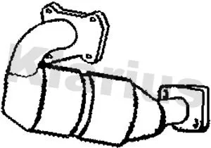 Exhaust Catalytic Converter Fits Nissan Renault Clio Kangoo Laguna Master Megane Modus / Grand Modus Qashqai Scénic Tiida Wind