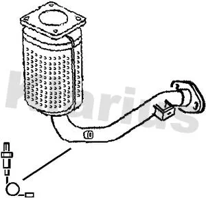 Exhaust Catalytic Converter Fits Citroën C2 C3