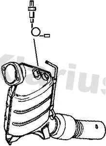 Exhaust Catalytic Converter Fits Bmw 5 Series