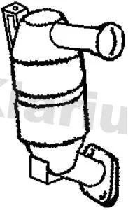 Exhaust Catalytic Converter Fits Renault Laguna