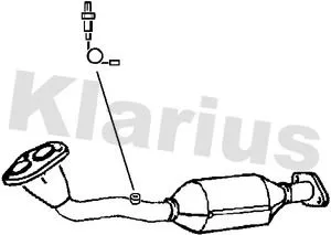 Exhaust Catalytic Converter Fits Mazda 323 S Mx-5