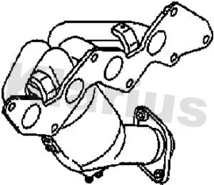 Exhaust Catalytic Converter Fits Mazda Mx-5