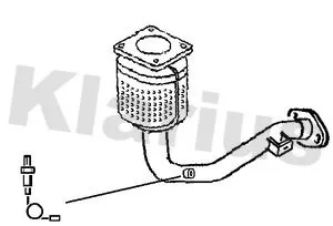 Exhaust Catalytic Converter Fits Citroën Peugeot 1007 207 C3