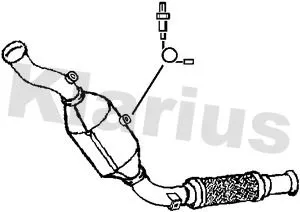 Exhaust Catalytic Converter Fits Mercedes-benz Sprinter 3 5-t Sprinter 3-t