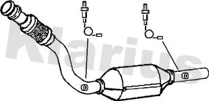 Exhaust Catalytic Converter Fits Citroën Fiat Peugeot 807 C8 Ulysse