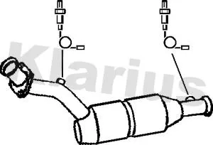 Exhaust Catalytic Converter Fits Renault Clio Megane
