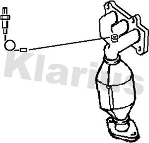 Exhaust Catalytic Converter Fits Toyota Mr2 Yaris