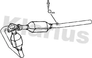 Exhaust Catalytic Converter Fits Ford Transit