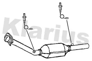 Exhaust Catalytic Converter Fits Toyota Avensis Verso Yaris Verso