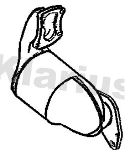 Exhaust Catalytic Converter Fits Renault Clio Modus / Grand Modus Twingo Wind