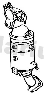 Exhaust Catalytic Converter Fits Nissan Navara Np300 Pathfinder