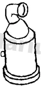 Exhaust Catalytic Converter Fits Citroën Peugeot 1007 206 207 207 Cc 207 Sw 307 308 308 Sw Berlingo Berlingo / Berlingo First Berlingo Multispace C2 C3 C4 C4 Grand Picasso C4 Picasso C5 Partner Xsara Picasso