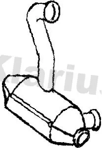 Exhaust Catalytic Converter Fits Citroën Fiat Peugeot C8 Expert Expert Tepee Jumpy Scudo