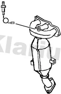 Exhaust Catalytic Converter Fits Citroën Peugeot Toyota 107 Avensis Aygo C1