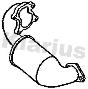 Exhaust Catalytic Converter Fits Opel Renault Vauxhall Clio Master Movano