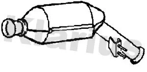 Exhaust Catalytic Converter Fits Mercedes-benz Viano Vito Vito / Mixto