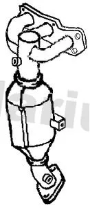 Exhaust Catalytic Converter Fits Nissan Opel Suzuki Vauxhall Agila Alto Baleno Pixo