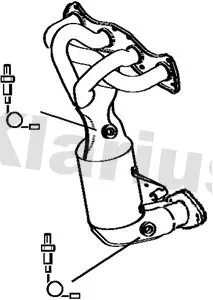 Exhaust Catalytic Converter Fits Suzuki Splash