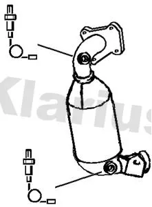 Exhaust Catalytic Converter Fits Citroën Peugeot 108 208 C1 C3 C4 Cactus Ds3