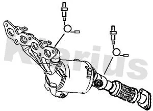 Exhaust Catalytic Converter Fits Ford B-max Fiesta