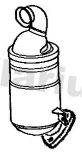 Exhaust Catalytic Converter Fits Citroën Peugeot Boxer Jumper