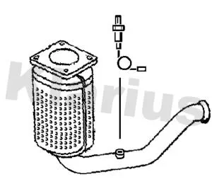 Exhaust Catalytic Converter Fits Citroën Fiat Peugeot Bipper Bipper Tepee Fiorino Nemo Qubo