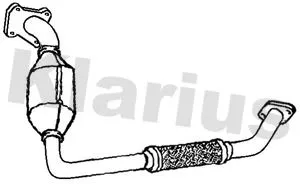 Exhaust Catalytic Converter Fits Ford C-max Focus Mondeo