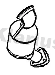 Exhaust Catalytic Converter Fits Opel Vauxhall Astra Astra J Corsa Insignia Mokka / Mokka X Zafira Zafira Tourer