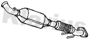 Exhaust Catalytic Converter Fits Ford Galaxy Mondeo S-max