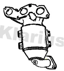 Exhaust Catalytic Converter Fits Hyundai I10