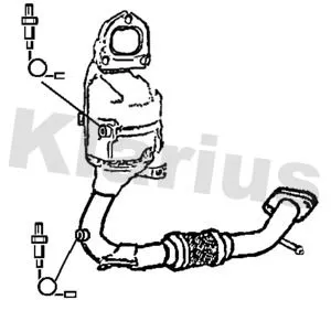 Exhaust Catalytic Converter Fits Ford Fiesta