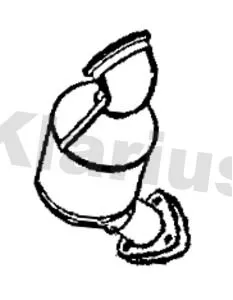 Exhaust Catalytic Converter Fits Opel Saab Vauxhall 9-5 Astra Astra J Corsa Insignia