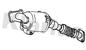 Exhaust Catalytic Converter Fits Ford Fiesta
