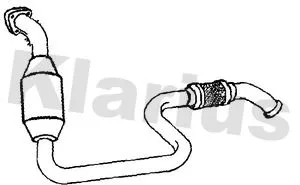 Exhaust Catalytic Converter Fits Mercedes-benz A-class B-class Cla Gla-class